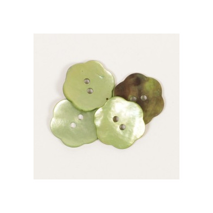 Drops Knap Blomst Grøn 20mm 601 - 50 stk Drops Knap Blomst Grøn 20mm 601 - 50 stk