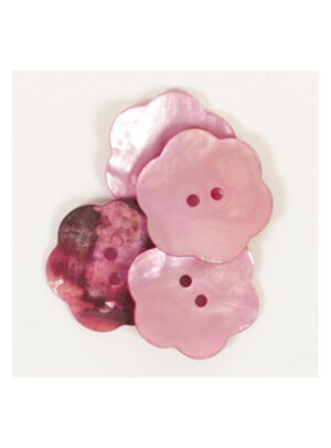 Drops Knap Blomst Pink 25mm 603 - 50 stk
