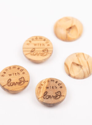 Drops Knap Handmade With Love 15mm 805 - 50 stk