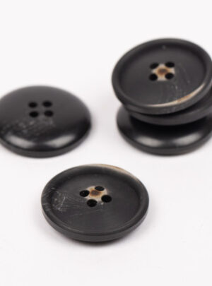 Drops Knap Imiteret Træ (Sort kul) 23mm 706 - 50 stk