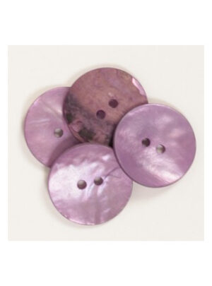 Drops Knap Rund Lilla 20mm 609 - 50 stk