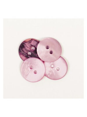 Drops Knap Rund Pink 15mm 622 - 50 stk