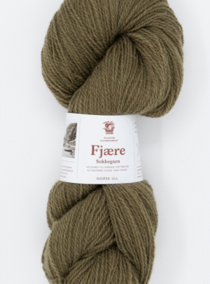 Fjære Sokkegarn - 559 olivenbrun - Garn - Nordiskgarn