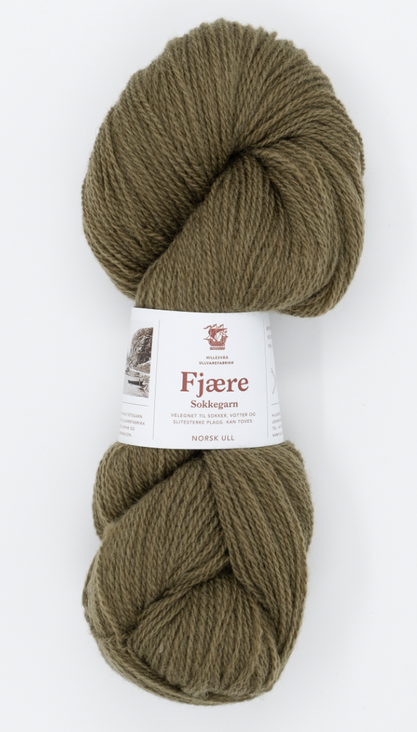 Fjære Sokkegarn - 559 olivenbrun - Garn - Nordiskgarn Fjære Sokkegarn - 559 olivenbrun - Garn - Nordiskgarn