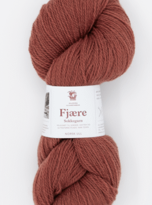 Fjære Sokkegarn - 568 kobberrød - Garn - Nordiskgarn
