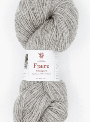 Fjære Sokkegarn - 584 meleret lys brun - Garn - Nordiskgarn