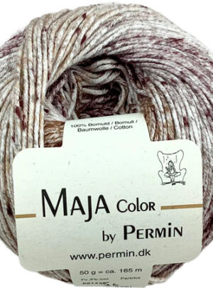 Maja Permin - Flerfarvet Bomuldsgarn - 881336 Brunbeige