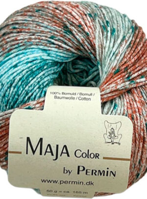 Maja Permin - Flerfarvet Bomuldsgarn - 881338 Patina Kobber