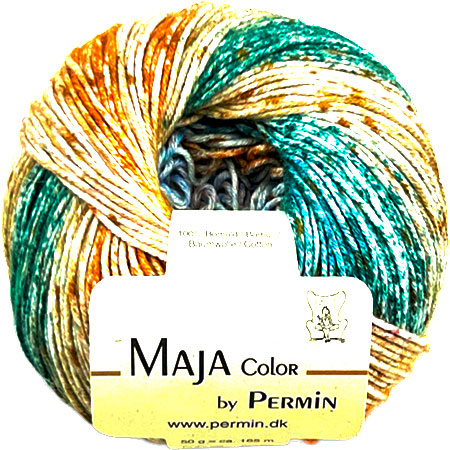 Maja Permin - Flerfarvet Bomuldsgarn - 881341 Tundra Maja Permin - Flerfarvet Bomuldsgarn - 881341 Tundra