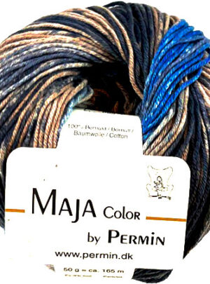 Maja Permin - Flerfarvet Bomuldsgarn - 881345 Sommerhav