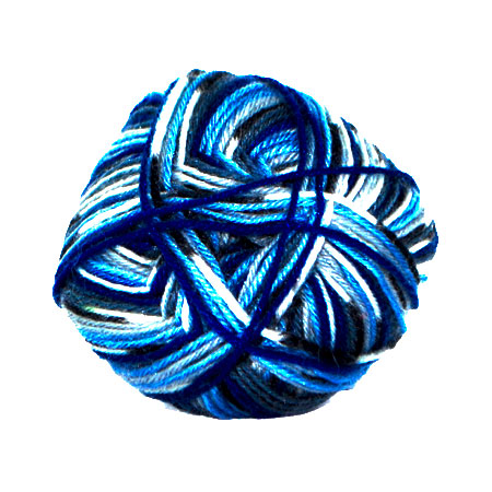 Sock 4 - Strømpegarn - Uldgarn - fv 5010 Flerfarvet Sock 4 - Strømpegarn - Uldgarn - fv 5010 Flerfarvet
