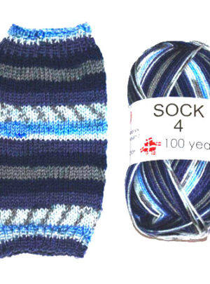 Sock 4 - Strømpegarn - Uldgarn - fv 5019 Flerfarvet