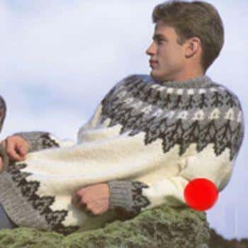 18-41 Herre sweater 1 i Àlafosslopi - Strikkeopskrifter > ISTEX > Opskrifter til Álafoss - Hillesvåg