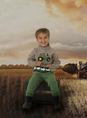 "Gøy på landet" Genser og bukser - Viking Design 2131-1 Kit - 2-12 År - Viking Alpaca Storm, fra Viking