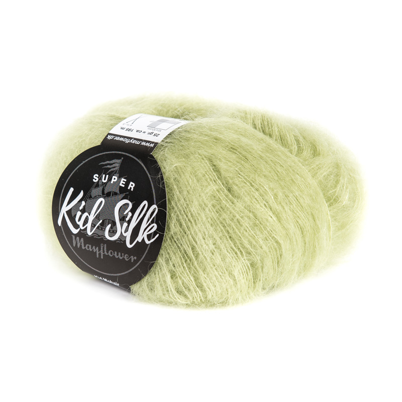Mayflower Super Kid Silk - Lys lime 12, Mohair/Silk, fra Mayflower Mayflower Super Kid Silk - Lys lime 12, Mohair/Silk, fra Mayflower