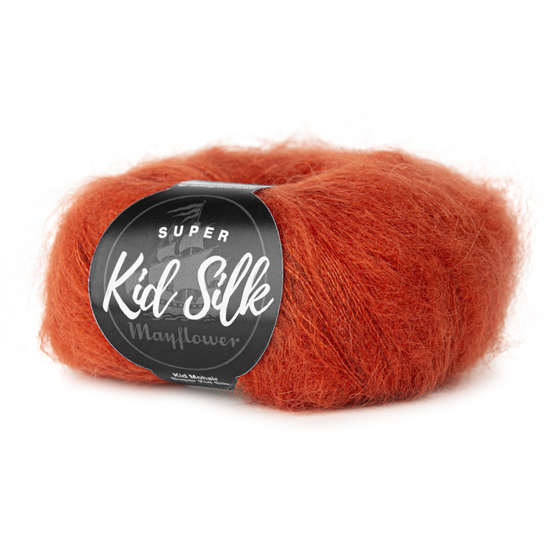 Mayflower Super Kid Silk - Rød Okker 59, Mohair/Silk, fra Mayflower Mayflower Super Kid Silk - Rød Okker 59, Mohair/Silk, fra Mayflower