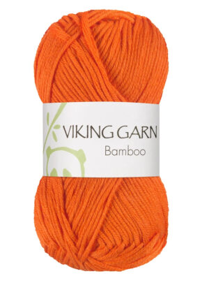 Viking Bamboo - 652 Stærk Orangebambusgarn, Bambusgarn/Bomuld, fra Viking