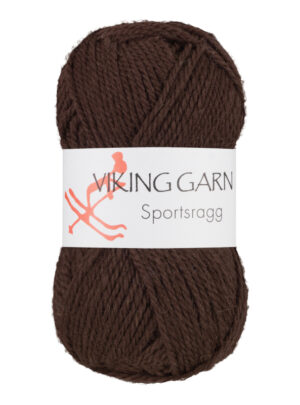 Viking Sportsragg - 518 Brun, Uld/Akryl/Nylon, fra Viking