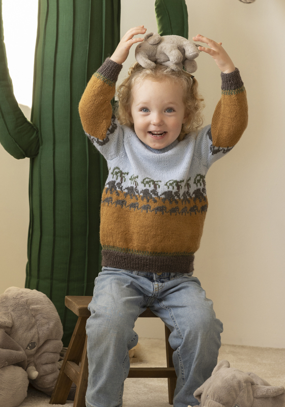 Elefant genser - Viking Design 2401-3 Kit - 2 - 12 år - Viking Baby ull, fra Viking Elefant genser - Viking Design 2401-3 Kit - 2 - 12 år - Viking Baby ull, fra Viking