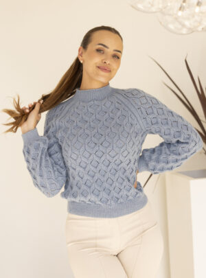 Sarbuvollen genser - Viking Design 2521-5A Kit - XS-XL - Viking Alpaca Lille Storm, fra Viking