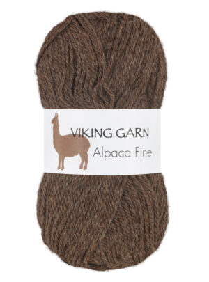Viking Alpaca Fine 608 Brun, Alpaca / Merino uld, fra Viking