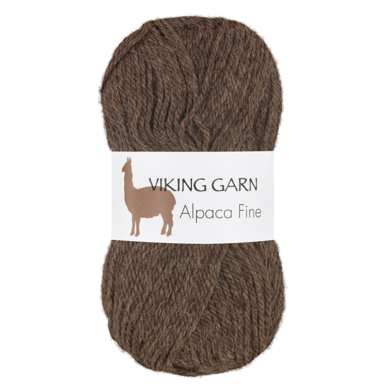Viking Alpaca Fine 608 Brun, Alpaca / Merino uld, fra Viking Viking Alpaca Fine 608 Brun, Alpaca / Merino uld, fra Viking
