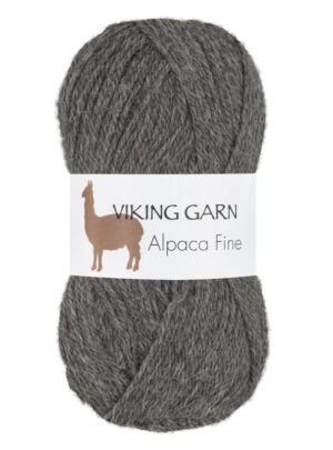 Viking Alpaca Fine 615 Grå, Alpaca / Merino uld, fra Viking