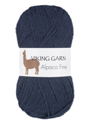 Viking Alpaca Fine 627 Jeansblå, Alpaca / Merino uld, fra Viking