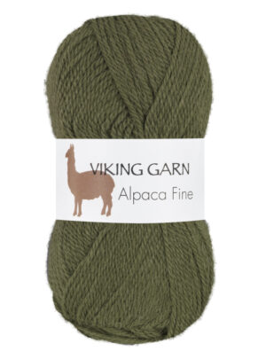 Viking Alpaca Fine 636 Mørk grøn, Alpaca / Merino uld, fra Viking