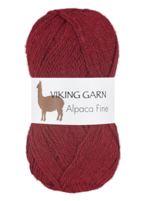 Viking Alpaca Fine 658 Burgunder, Alpaca / Merino uld, fra Viking