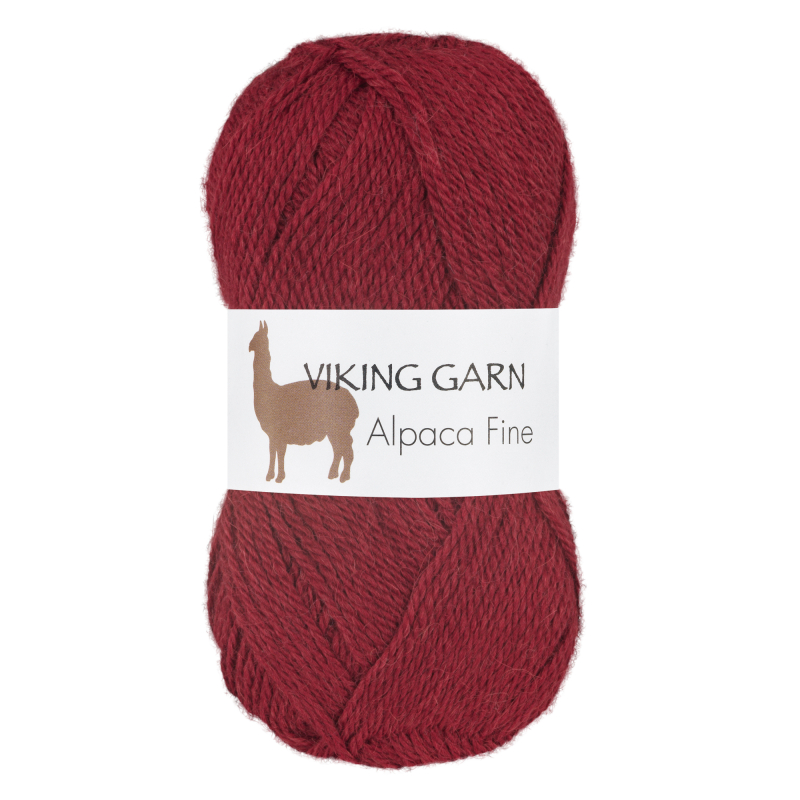 Viking Alpaca Fine 658 Burgunder, Alpaca / Merino uld, fra Viking Viking Alpaca Fine 658 Burgunder, Alpaca / Merino uld, fra Viking