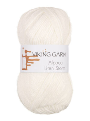 Viking Alpaca Liten Storm 700 Hvid, Alpaca / Merino uld, fra Viking