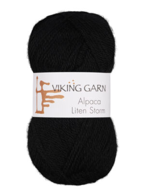 Viking Alpaca Liten Storm 703 Sort, Alpaca / Merino uld, fra Viking