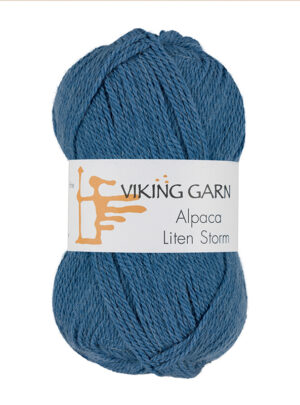 Viking Alpaca Liten Storm 724 Mellemblå, Alpaca / Merino uld, fra Viking