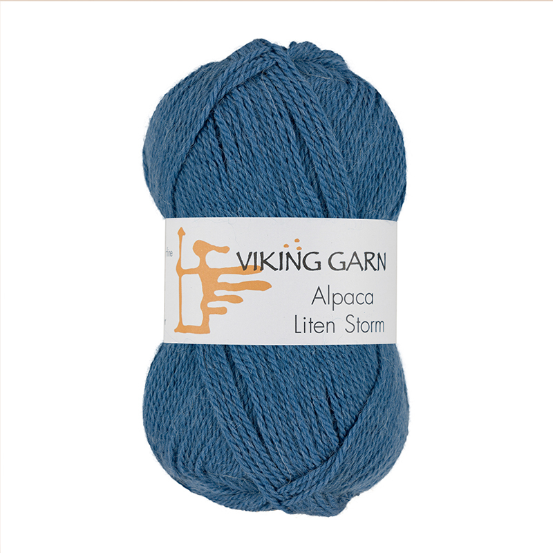 Viking Alpaca Liten Storm 724 Mellemblå, Alpaca / Merino uld, fra Viking Viking Alpaca Liten Storm 724 Mellemblå, Alpaca / Merino uld, fra Viking