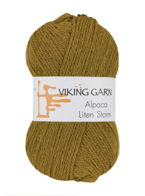 Viking Alpaca Liten Storm 735 Gulgrøn, Alpaca / Merino uld, fra Viking