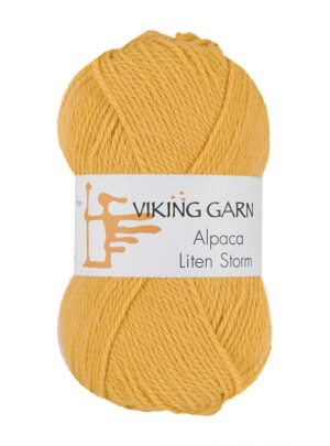 Viking Alpaca Liten Storm 741 Solgul, Alpaca / Merino uld, fra Viking