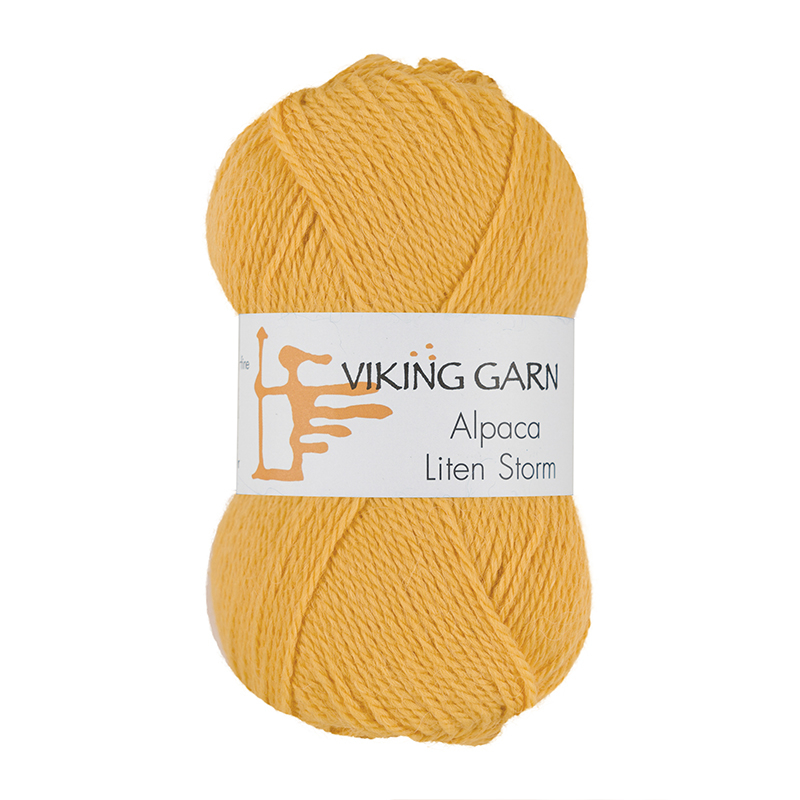 Viking Alpaca Liten Storm 741 Solgul, Alpaca / Merino uld, fra Viking Viking Alpaca Liten Storm 741 Solgul, Alpaca / Merino uld, fra Viking