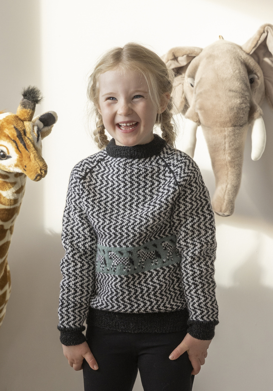 Zebra genser - Viking Design 2401-11 Kit - 1 - 12 år - Viking Baby ull , fra Viking Zebra genser - Viking Design 2401-11 Kit - 1 - 12 år - Viking Baby ull , fra Viking