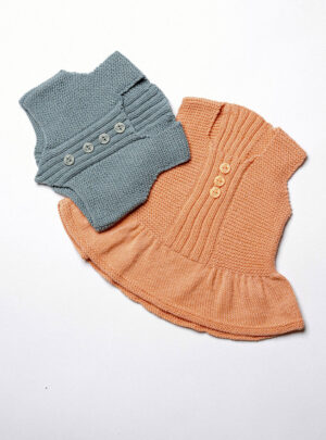 Baby NO.78 Top & Vest Vest Strikkekit Str 0/3 Mdr