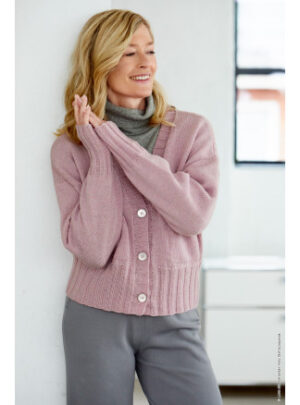 Cool Wool Cardigan af Lana Grossa - Cardigan Strikkeopskrift Str. 36/38 - 48/50