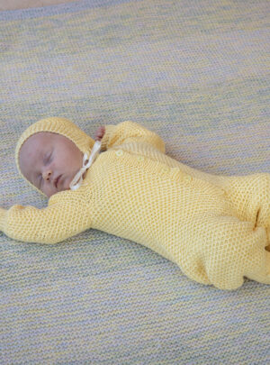 Honey dragt, hue og tøfler - Viking Design 2506-5 Kit - 1 - 12 mdr - Viking Baby ull, fra Viking