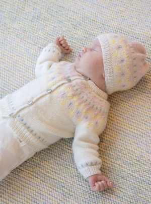 Linde genser og hue - Viking Design 2506-2D Kit - 1 - 24 mdr - Viking Baby ull, fra Viking