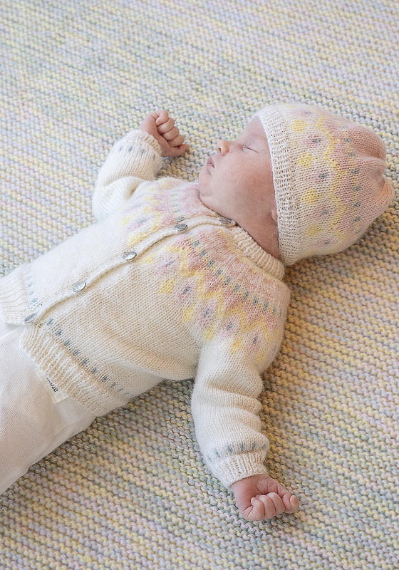 Linde genser og hue - Viking Design 2506-2D Kit - 1 - 24 mdr - Viking Baby ull, fra Viking Linde genser og hue - Viking Design 2506-2D Kit - 1 - 24 mdr - Viking Baby ull, fra Viking
