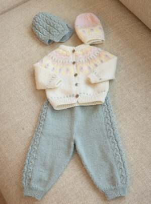 Linde sæt - Viking Design 2506-2A Kit - 1 - 24 mdr - Viking Baby ull, fra Viking