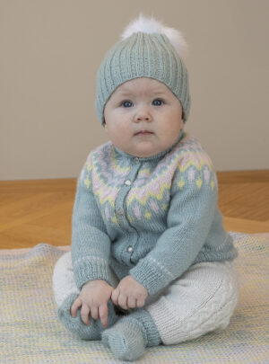 Linde sæt - Viking Design 2506-2B Kit - 1 - 24 mdr - Viking Baby ull, fra Viking
