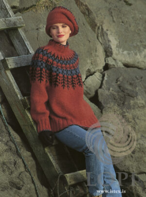 12-01 Dame sweater-Alafoss - Download - Tysk - Strikkeopskrift - Nordisk Garn
