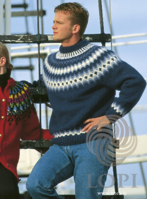 12-20 Herre sweater-Alafoss - Download - Tysk - Strikkeopskrift - Nordisk Garn