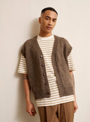 Aslak vest 416-5 - Strikkeopskrift - Rauma