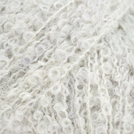 Drops Alpaca Bouclé Garn Mix 8907 Krystal Grå Drops Alpaca Bouclé Garn Mix 8907 Krystal Grå